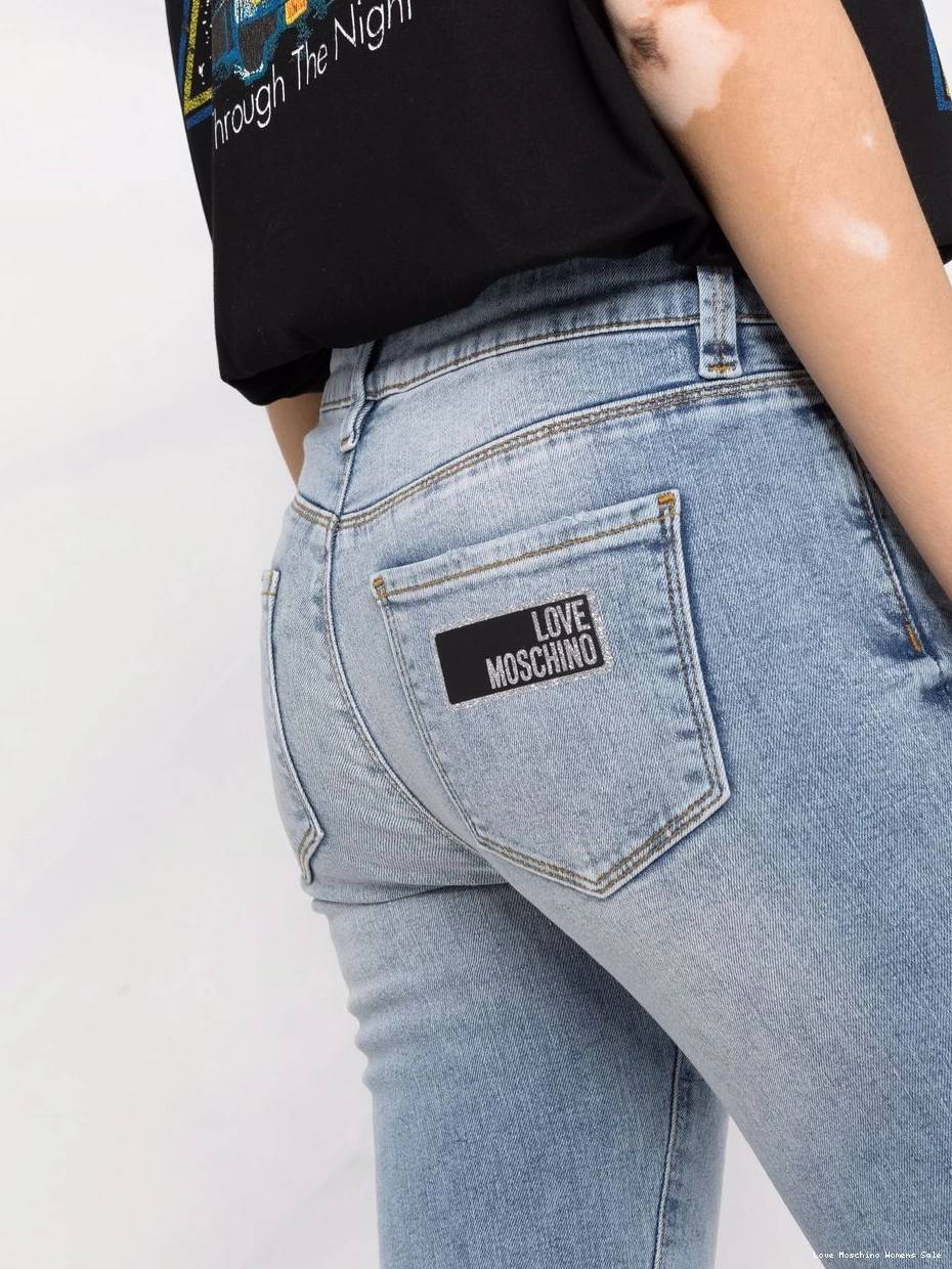 Affordable skinny Women distressed-effect Love Moschino jeans 0406